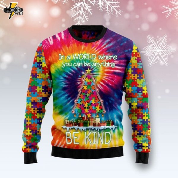 Autism Christmas Tree Ugly Christmas Sweater