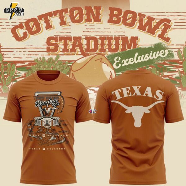 Exclusive Texas Longhorns Cotton Bowl Stadium T-shirt