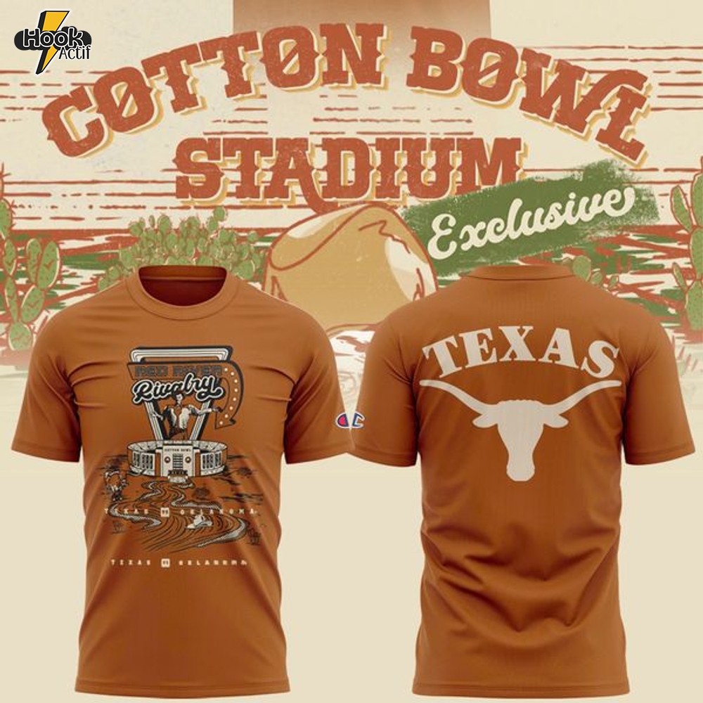 Exclusive Texas Longhorns Cotton Bowl Stadium T-shirt Exclusive Texas Longhorns Cotton Bowl Stadium T-shirt