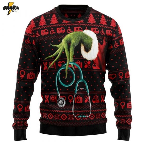 For Nurse Ugly Christmas Sweater