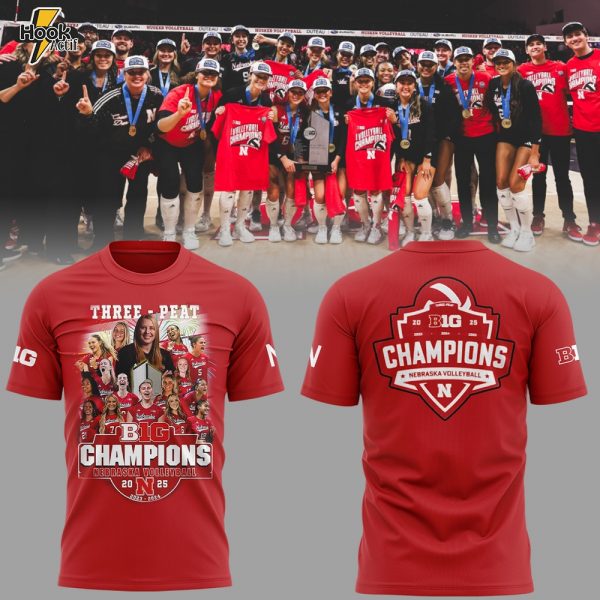 Limited Edition Nebraska – B1G Volleyball CHAMPS Shirt