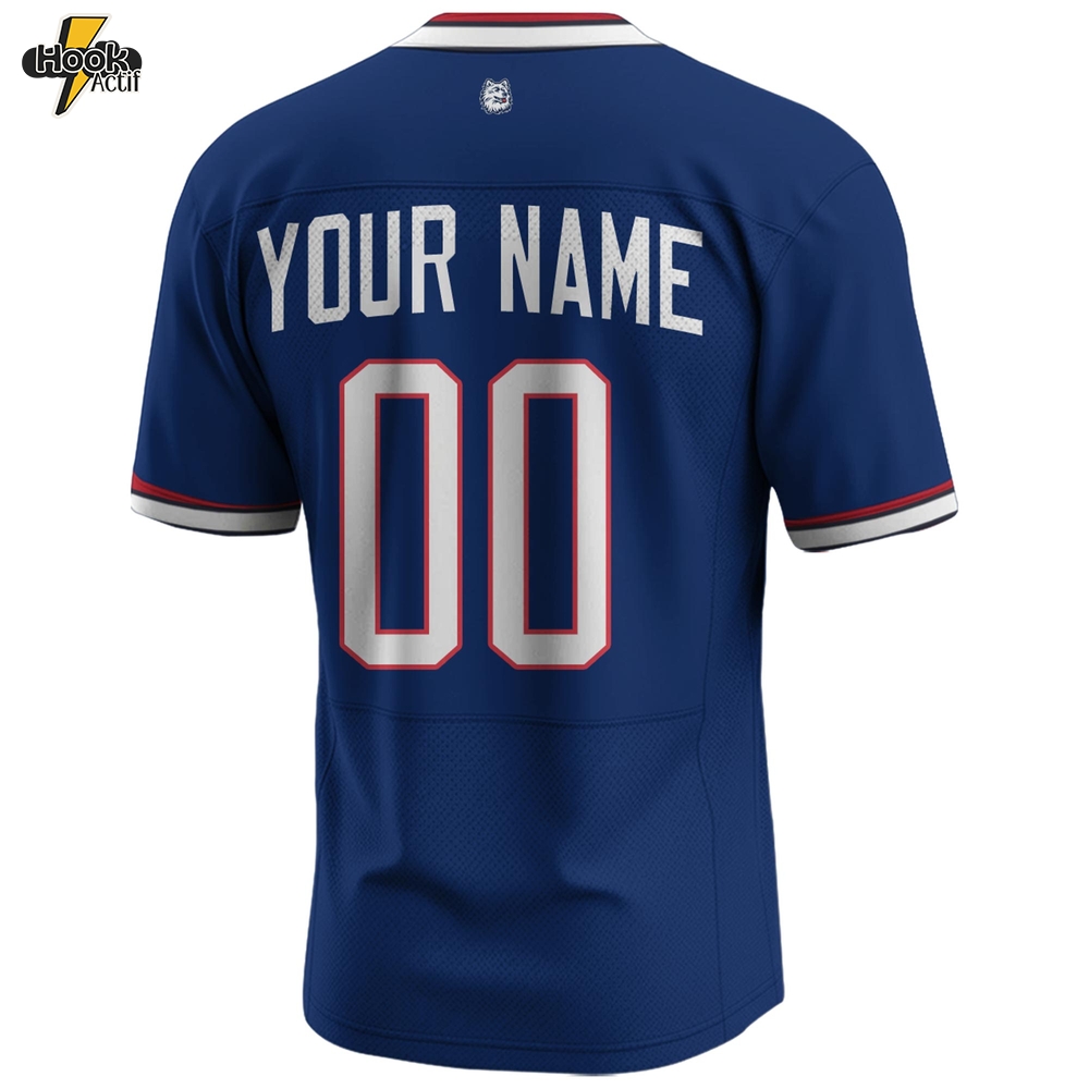 UCONN Huskies Navy Blue Connecticut Football Jersey UCONN Huskies Navy Blue Connecticut Football Jersey