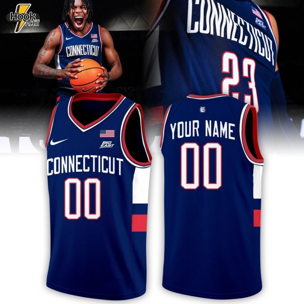 UCONN Huskies Navy Blue Connecticut Jersey