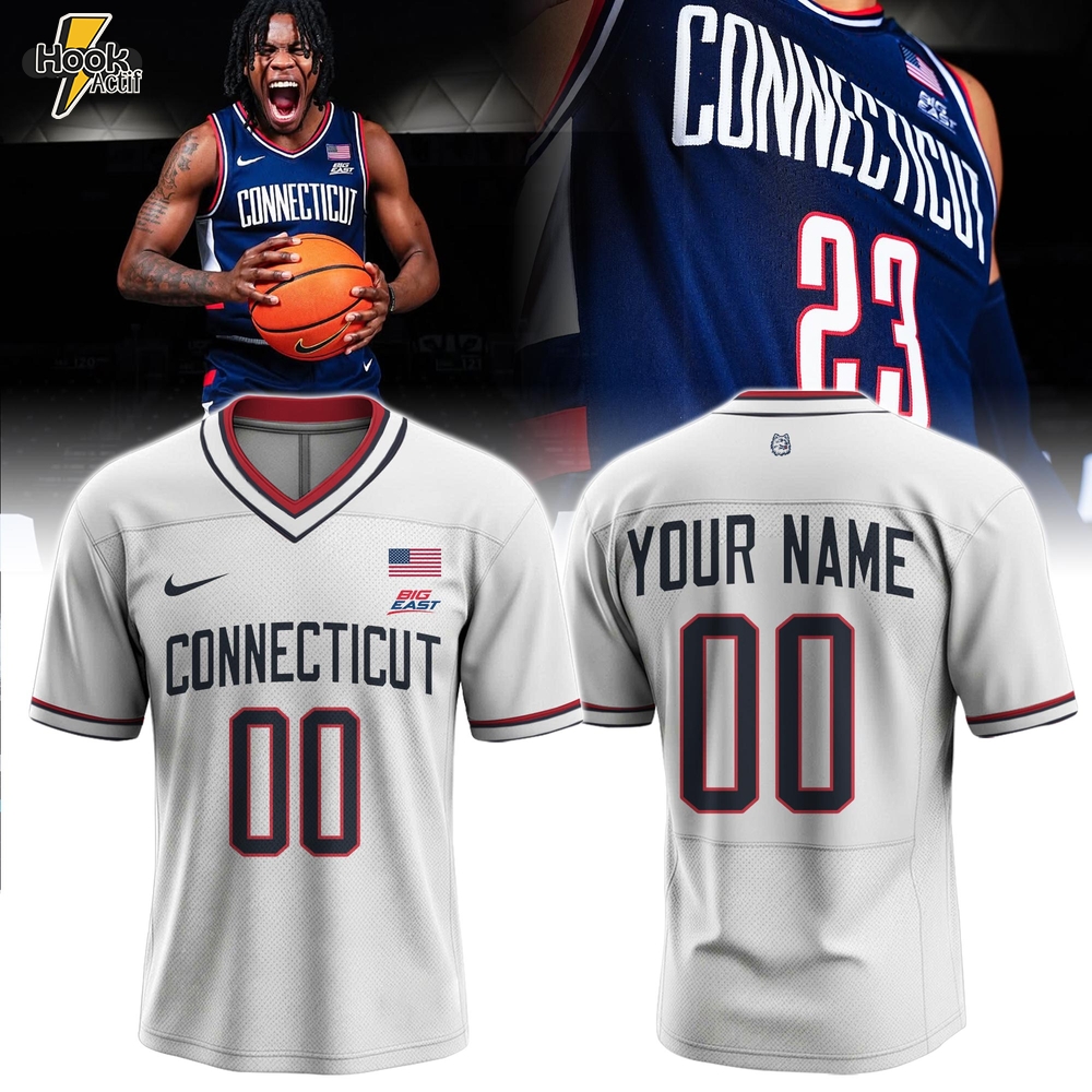 UCONN Huskies White Connecticut Football Jersey UCONN Huskies White Connecticut Football Jersey