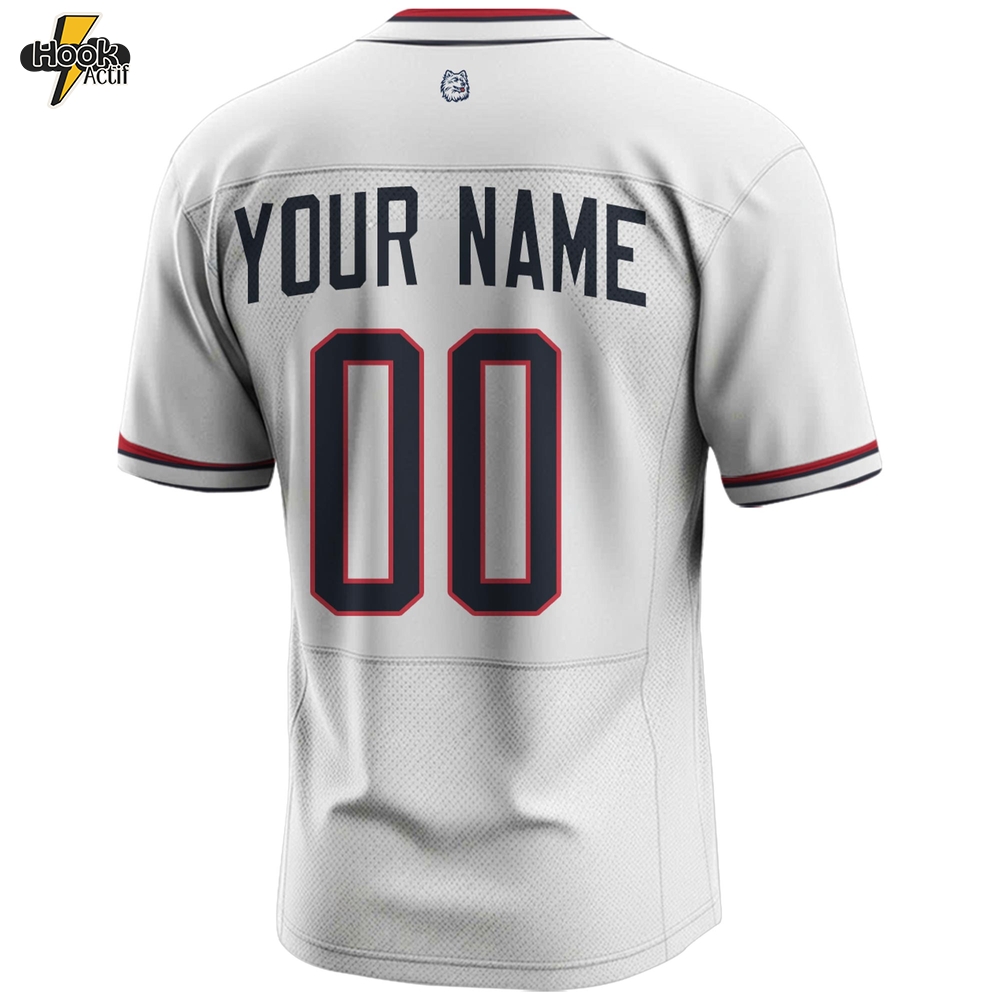 UCONN Huskies White Connecticut Football Jersey UCONN Huskies White Connecticut Football Jersey