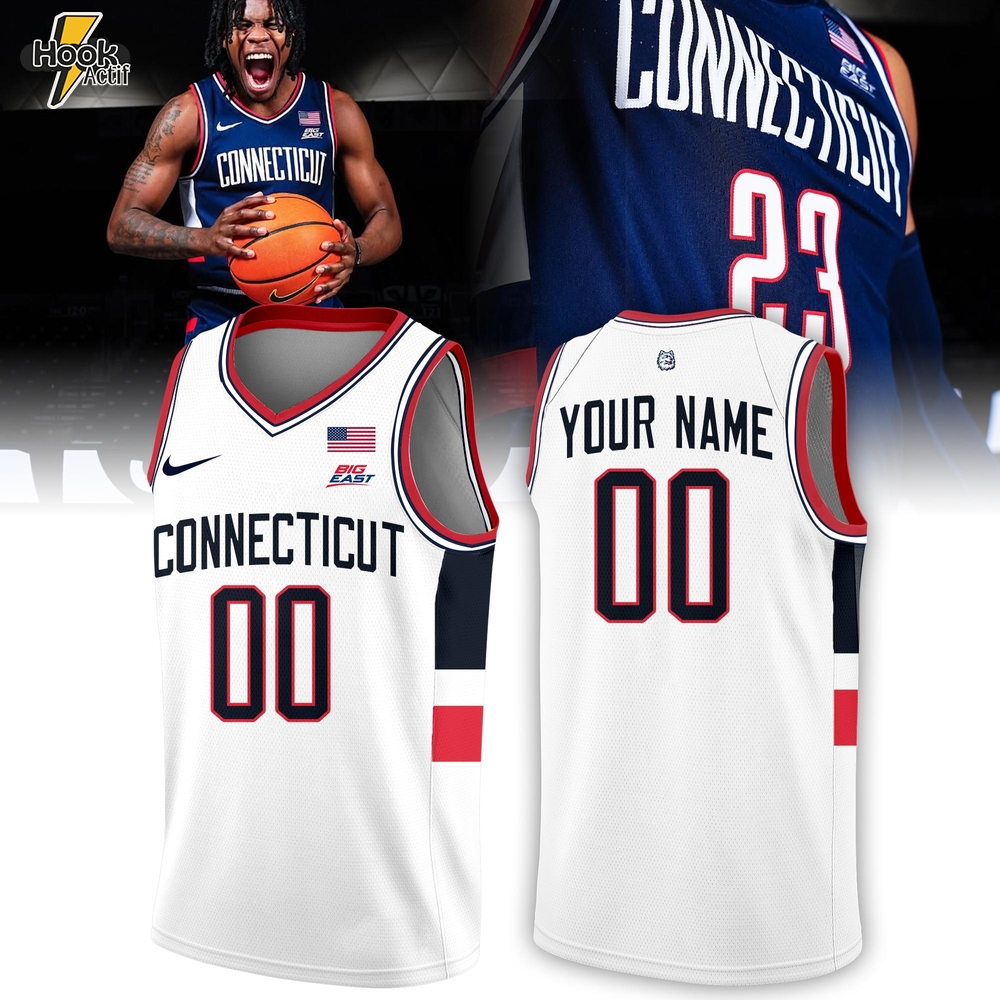 UCONN Huskies White Connecticut Jersey