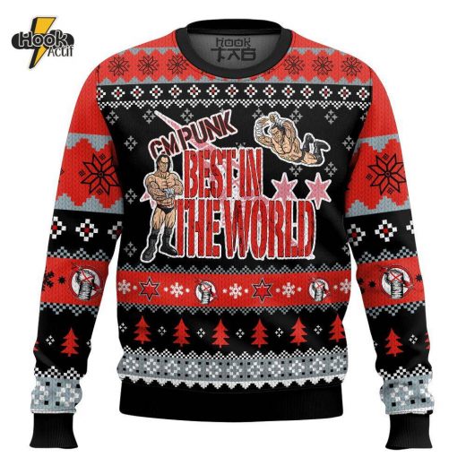 CM Punk WWE Ugly Sweater