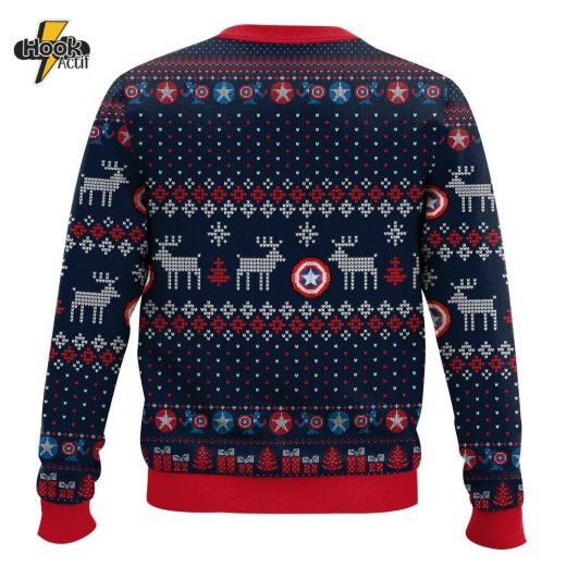 Captain America Christmas Ugly Sweater