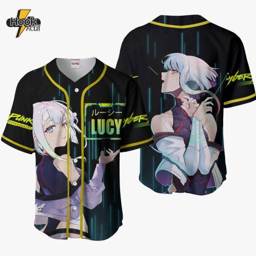 Cyberpunk Lucy Anime Cyberpunk: Edgerunners Otaku Cosplay Shirt, Anime Baseball Jersey