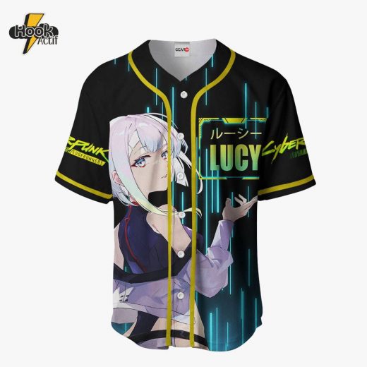 Cyberpunk Lucy Anime Cyberpunk: Edgerunners Otaku Cosplay Shirt, Anime Baseball Jersey