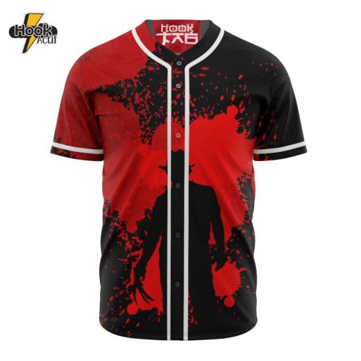 Freddy Krueger Baseball Jersey, A Nightmare on Elm Street Baseball Jersey, Halloween Baseball Jersey Edition 1