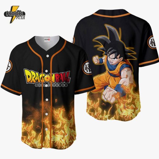 Goku Anime Dragon Ball Z Otaku Cosplay Shirt, Anime Baseball Jersey Classic