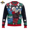 Golf Santa Claus Christmas Ugly Sweater Version 2