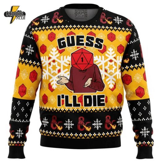 “Guess I’ll Die” Dungeons & Dragons Ugly Sweater