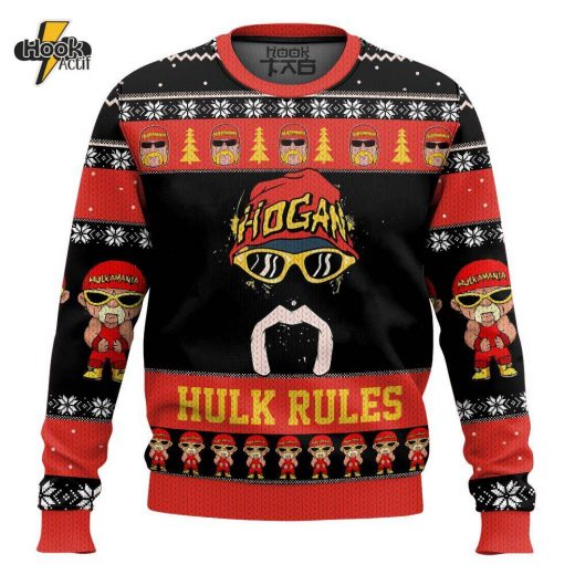 Hulk Rules Hulk Hogan WWE Ugly Sweater