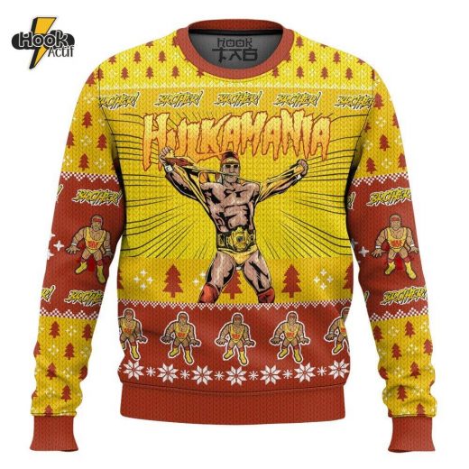 Hulkamania Hulk Hogan WWE Ugly Sweater