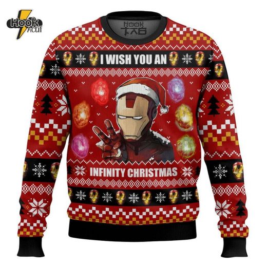 Ironman “I Wish You an Infinity Christmas” Ugly Sweater