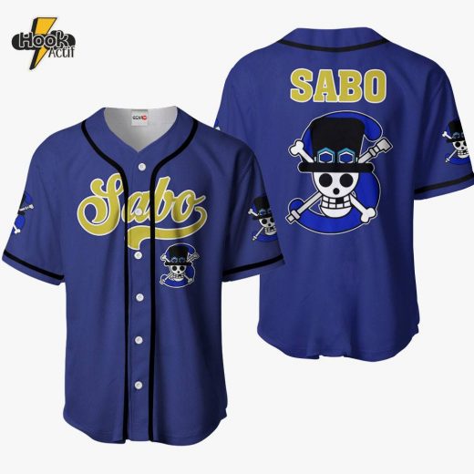 Sabo Symbol Anime One Piece Otaku Cosplay Shirt, Anime Baseball Jersey Merch Clothes