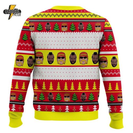 “That’s Right, Brother!” Hogan & Mr. T WWE Ugly Sweater