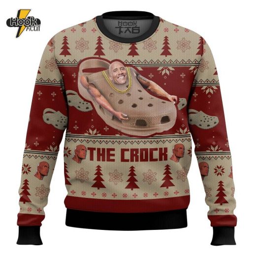 The Crock “The Rock” Meme Ugly Sweater