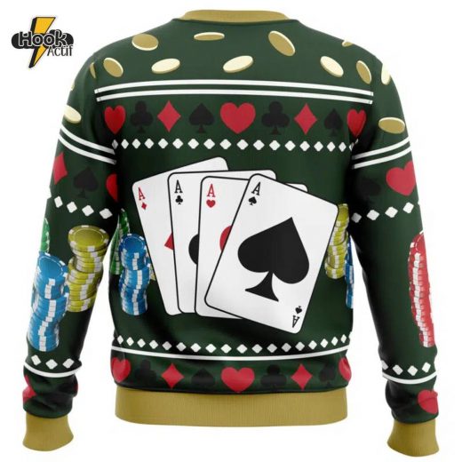 Ace Visconti Four Pips Dead by Daylight Christmas Sweater Gamer Holiday Gift