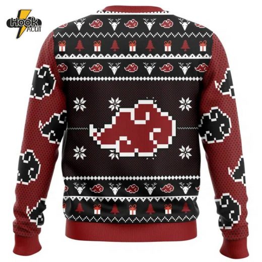 Chibi Akatsuki V2 Shippuden Christmas Sweater Naruto Fan Must-Have