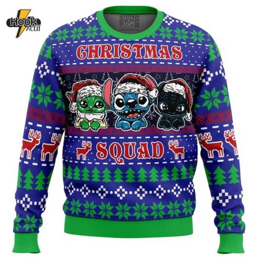 Christmas Squad Pop Culture Christmas Sweater Holiday Party Favorite