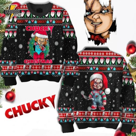 Chucky Christmas Sweater Horror Holiday Edition