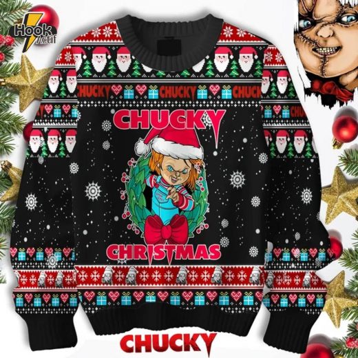 Chucky Christmas Sweater Horror Holiday Edition