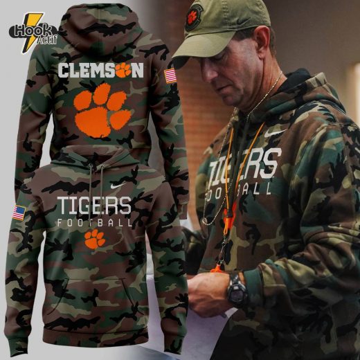 Clemson Tigers 2024 Military Appreciation Football Hoodie Special Edition