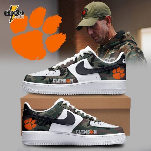 Clemson Tigers AF1 Military Appreciation Football Sneakers 2024 Edition