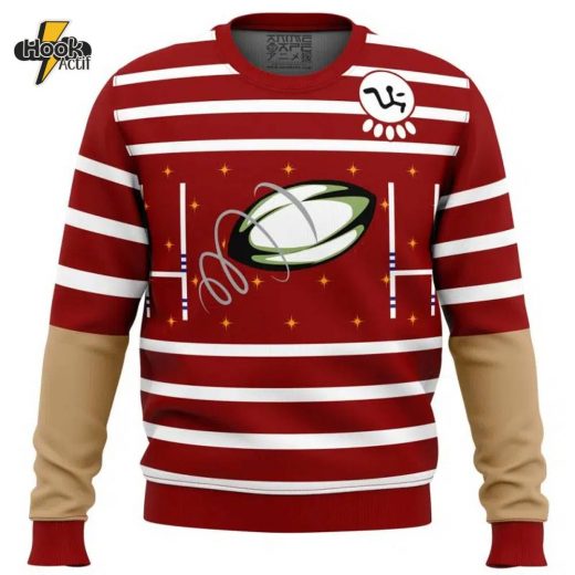 David King Rugby Shirt Dead by Daylight Christmas Sweater Sporty Festive Style