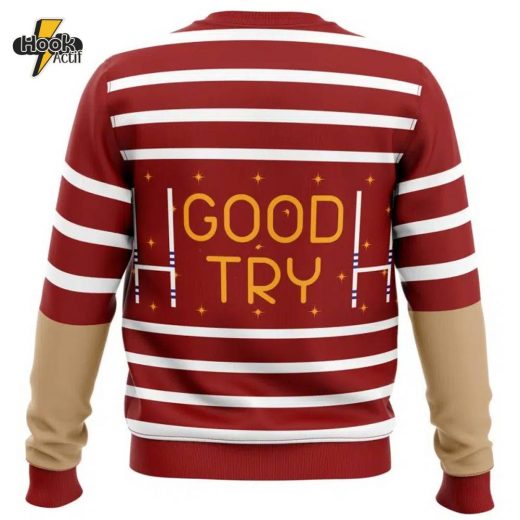 David King Rugby Shirt Dead by Daylight Christmas Sweater Sporty Festive Style