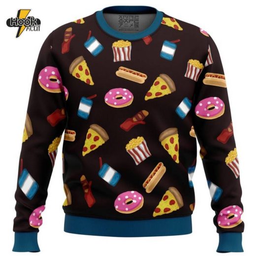 Dwight Fairfield Snack Time Dead by Daylight Christmas Sweater Fun Foodie Apparel