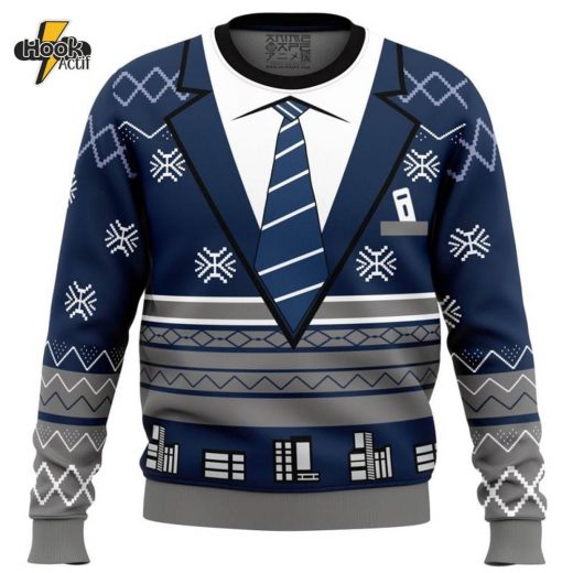 Felix Richter Holiday Formal Dead by Daylight Christmas Sweater Stylish Winter Look