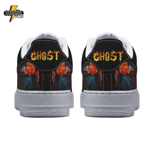 GHB Ghost AF1 Sneakers Premium Black Light Reflective Custom Design