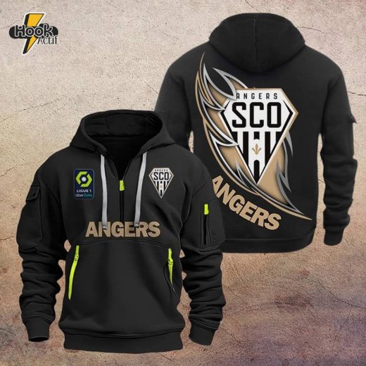 Angers DMHT1187 Zip Hoodie – Angers SCO Football Hoodie