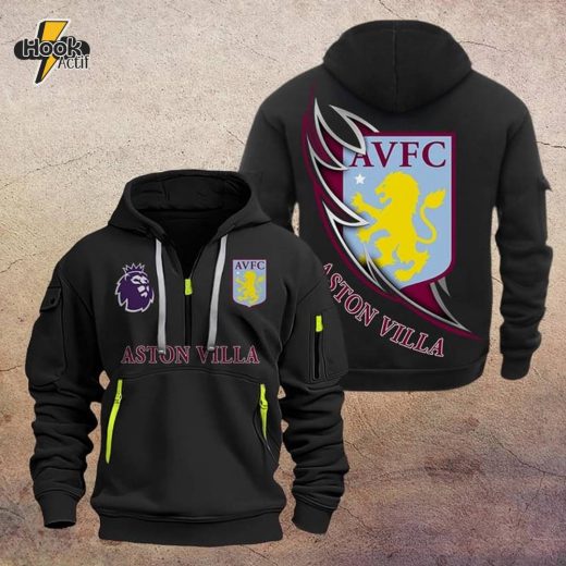 Aston Villa F.C DMHT1067 Zip Hoodie – Aston Villa Fan Hoodie