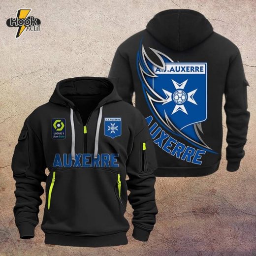 Auxerre DMHT1188 Zip Hoodie – AJ Auxerre Football Apparel