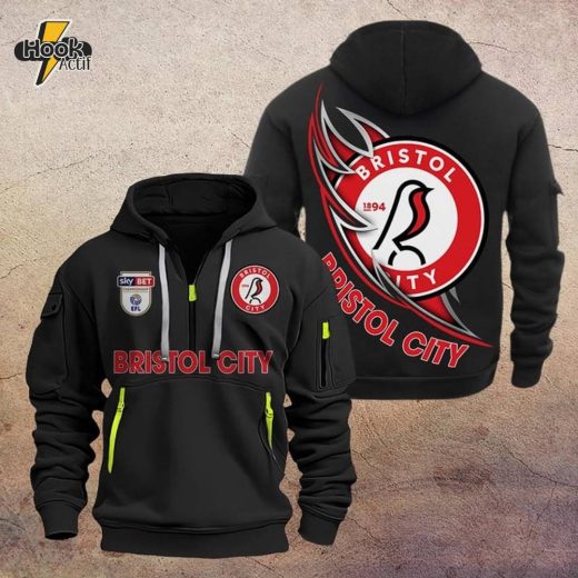 Bristol City DMHT1086 Zip Hoodie – Bristol Football Apparel