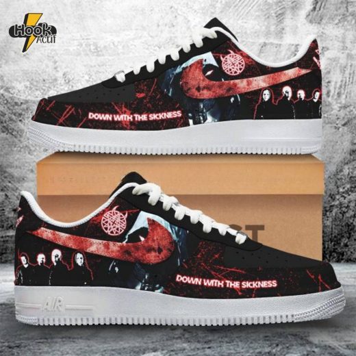 Disturbed AF1 Sneaker Down With The Sickness Design