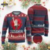 Xmas Gymer Ugly Christmas Sweater – No Lift No Gift Santa Gym Design