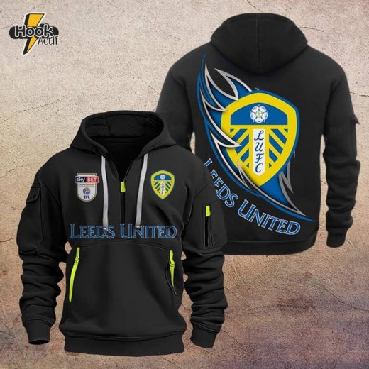 Leeds United DMHT1092 Zip Hoodie – Leeds Football Hoodie