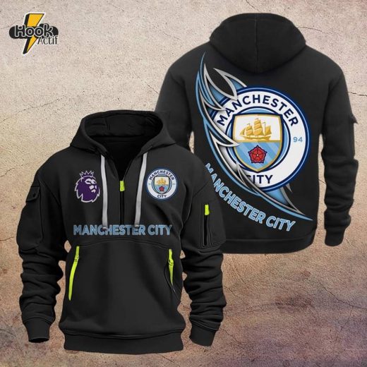 Manchester City F.C DMHT1077 Zip Hoodie – Man City Supporter Hoodie