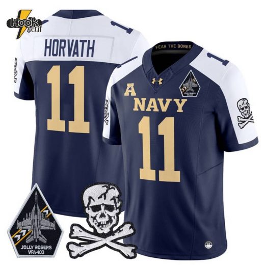 Men’s Navy Midshipmen 2024 Vapor Limited Jersey V3 – All Stitched