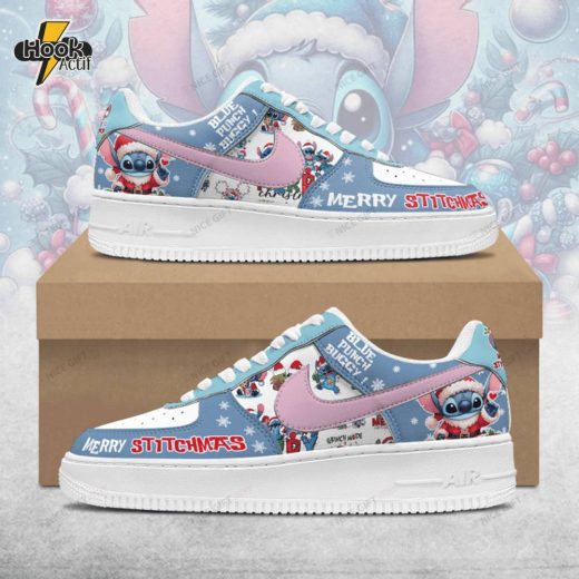 Merry Stitchmas AF1 Shoes Holiday Nicegift Design