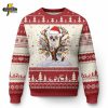 Xmas Football Santa Reindeer Ugly Christmas Sweater – Football Match Design