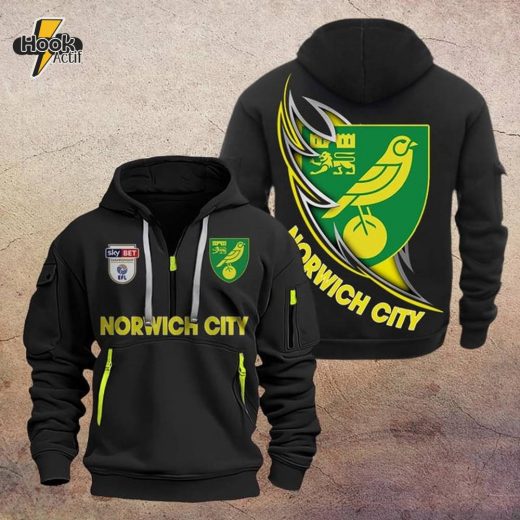 Norwich City DMHT1096 Zip Hoodie – Norwich Football Hoodie