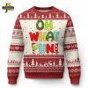 Hail Santa Candy Pentagram Ugly Christmas Sweater – Devilish Xmas Humor