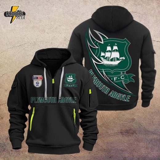 Plymouth Argyle DMHT1098 Zip Hoodie – Plymouth Football Hoodie